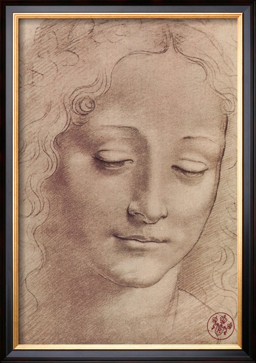 TESTA DI GIOVINETTA - Leonardo Da Vinci Painting